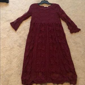 NWT lace midi dress